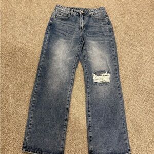 Trendy Ripped Denim Jeans